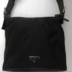 Prada Black Nylon Shoulder Bag